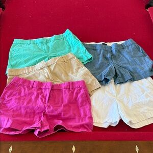 J. Crew Women's Shorts Collection - Pink, Tan, Blue, Cream, Green